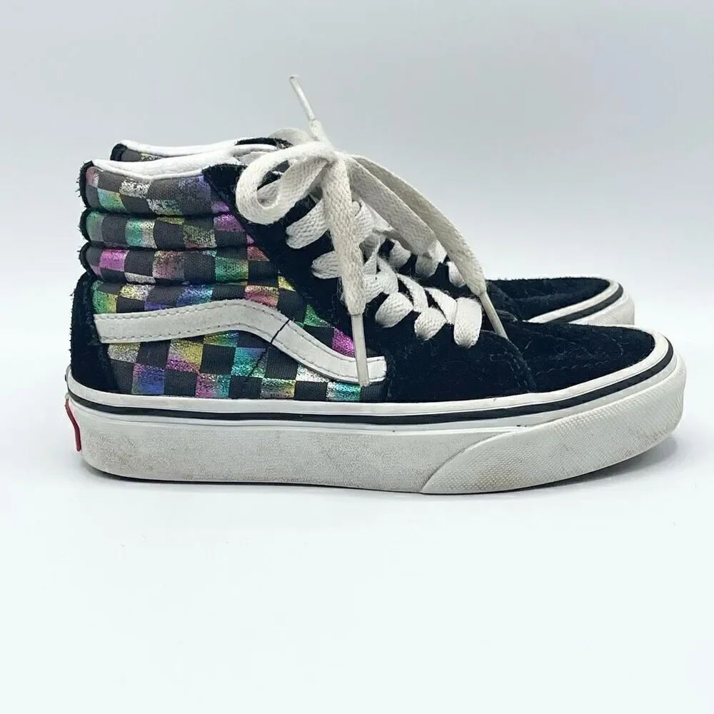 Vans Old Skool Metallic Rainbow Sk8-Hi lace up sneakers - Kids US 11.5
